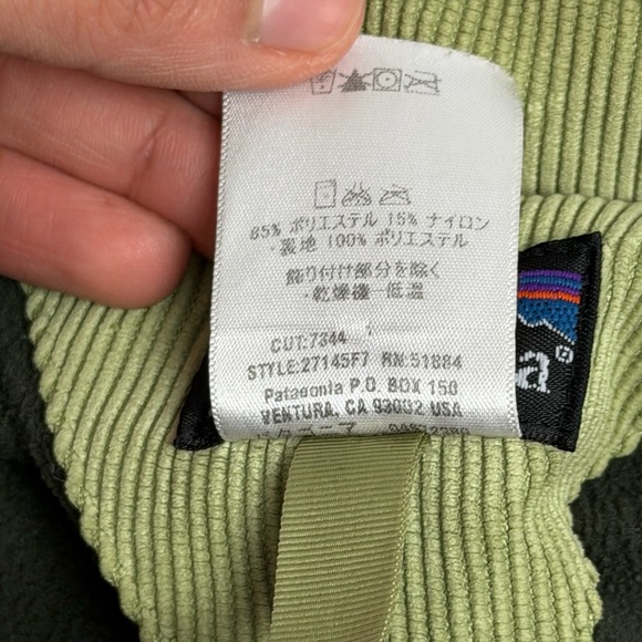 Vintage Patagonia Jacket Women’s M Green Corduroy Cordwarmer Fleece Lined Y2K - Picture 8 of 12